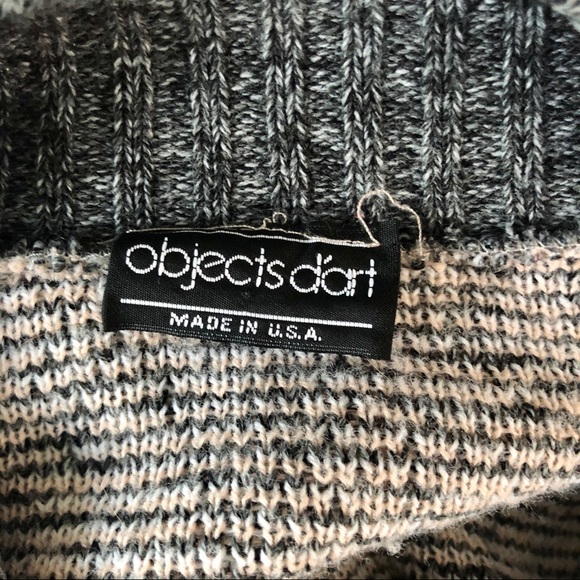 Objects D'art Vintage Retro Long Sleeve Pullover Grandma Knit Casual Sweater M - Picture 2 of 6